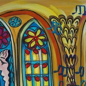 Kirchenfenster, gemalt.