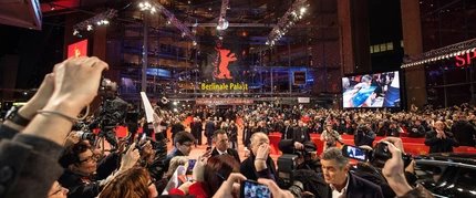 Roter Teppich vor dem Berlinale Palast i Berlinale: Roter Teppich vor dem Berlinale Palast in Berlin