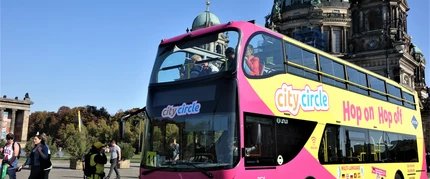Berlin City Circle Sightseeing Bus Bus from Berlin City Circle Sightseeing in front of the Berlin Cathedral