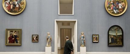Inside the Gemäldegalerie Gemäldegalerie at Kulturforum in Berlin