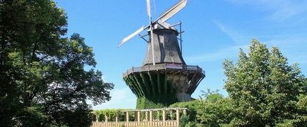 Historic mill in Potsdam, Sanssouci Park Historic mill in Potsdam, Sanssouci Park