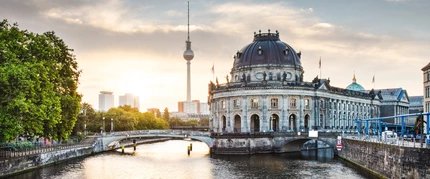 Museum Island in Berlin Spree view of the Museum Island