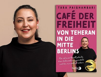 KEY VISUAL Shila Behjat: Café der Freiheit. Von Teheran in die Mitte Berlins