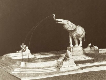 Entwurf eines Bronzeelefanten zu Ehren des Freiherrn vom Stein