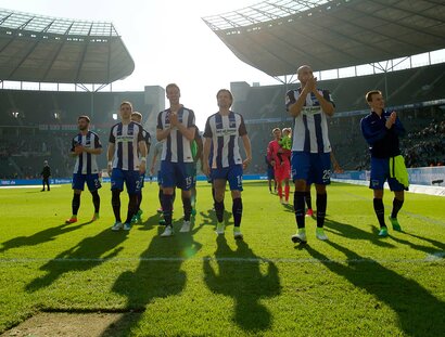 Hertha BSC Team im Olypiastadion