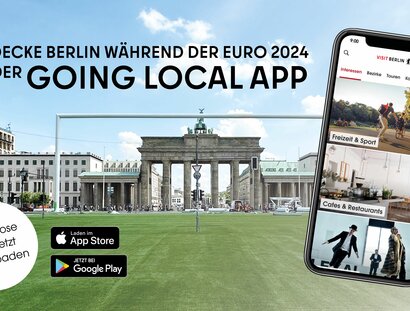 Key visual, Going Local App zur EURO 2024