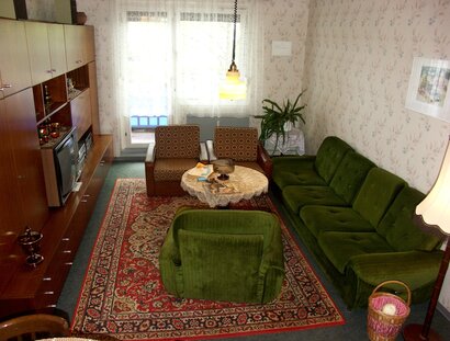 living room of Plattenbau Museumswohnung