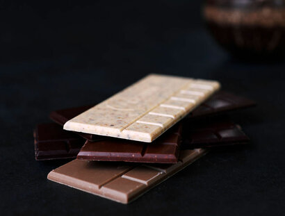 Chocolate bars from Wohlfarth Schokolade