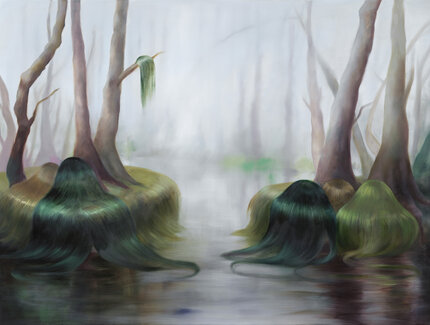 Simone Haack, Swamp, 2022, 120 x 160 cm, Öl auf Leinwand