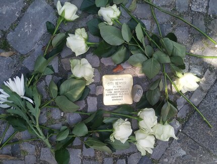 Stolperstein für Otti Berger. Foto: Kai-Annett Becker