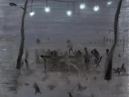 Norbert Schwontkowski, Tarantella, Öl auf Leinwand, 100 x 80cm, 2008 Norbert Schwontkowski, Tarantella, Öl auf Leinwand, 100 x 80cm, 2008