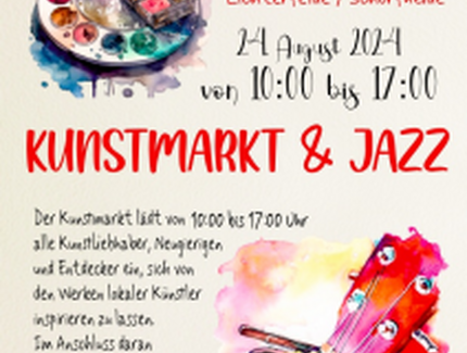 KEY VISUAL Kunstmarkt & Jazz an und in der Kirche Lichterfelde