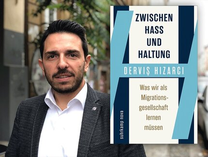 KEY VISUAL Derviş Hızarcı: Zwischen Hass und Haltung. Was wir als Migrationsgesellschaft lernen müssen