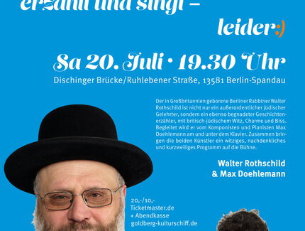 KEY VISUAL Rabbi Rothschild erzählt und singt – leider:)