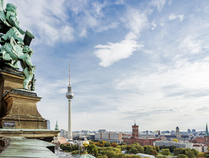 Blick über Berlin auf den Fernsehturm