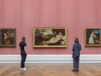 Inside the Gemäldegalerie Exhibition space in the museum Gemäldegalerie in Berlin