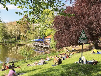 Erholung am Lietzensee in Berlin