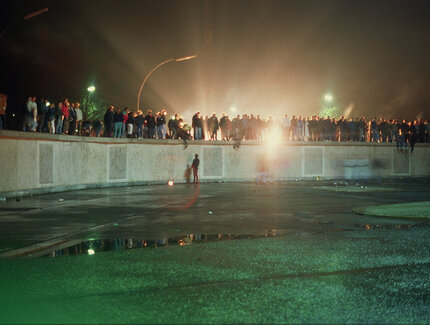 Fall of the Berlin Wall, the night of 9 November 1989