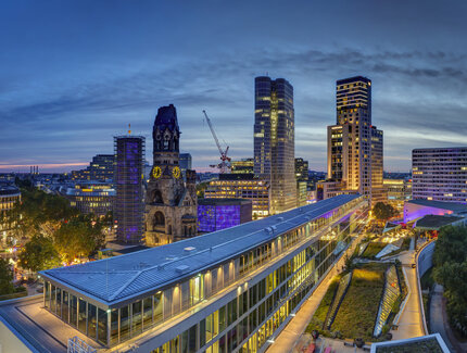 City West Berlin in the evening: Panorama
