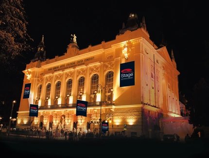 Stage Theater des Westens by night Theater des Westens near Zoological Garden
