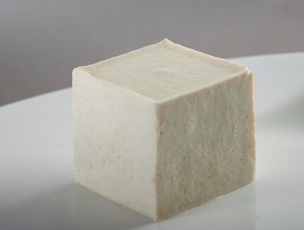 Piece of tofu from Teto Tofu
