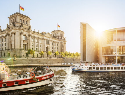 Reichstag and River Spree in Berlin