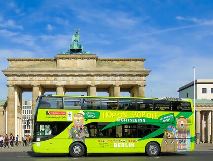 Stromma Bus vor dem Brandenburger Tor