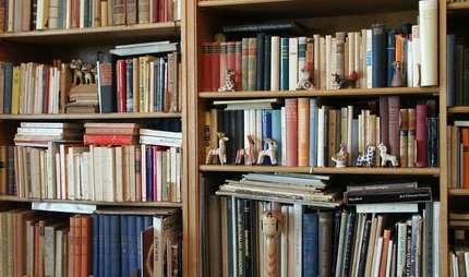 Anna-Seghers-Museum Bücherregal im Anna-Seghers-Museum