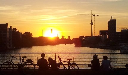 Sunset at the Spree Sonnenuntergang an der Spree