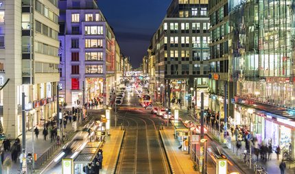 Friedrichstraße in Berlin Friedrichstraße by night
