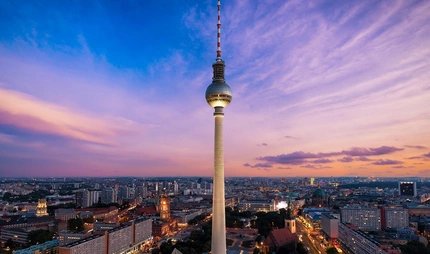 TV Tower in Berlin at dusk TV Tower in Berlin at dusk