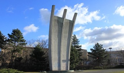 Luftbrückendenkmal (Airlift Memorial) Luftbrückendenkmal Berlin (Airlift Memorial) at Platz der Luftbrücke. Near former Airport Tempelhof