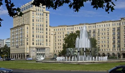 Strausberger Platz at Stalinallee (Karl-Marx-Allee) Strausberger Platz at Stalinallee (Karl-Marx-Allee)