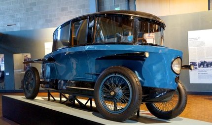 Old car in the German Museum of Technology  Old car in the German Museum of Technology in Berlin