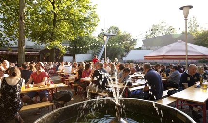Prater beer garden Prater beer garden in Berlin in summer