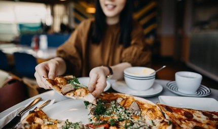 Eating pizza Eating pizza