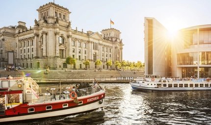 Reichstag and River Spree in Berlin Reichstag and River Spree in Berlin