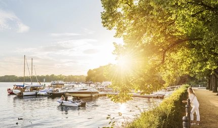 Lake Tegel in Berlin in summer Lake Tegel in Berlin in summer